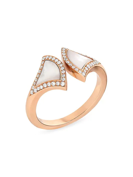 <ORIELL>DREAM MOP DIAMOND OPEN RING