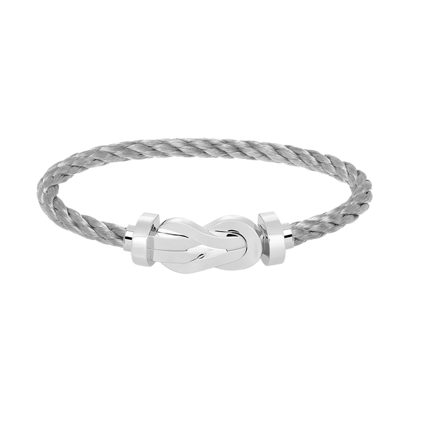 <ORIELL>CHANCE LARGE 8 FIGURE BUCKLE NO DIAMOND BRACELET SILVER
