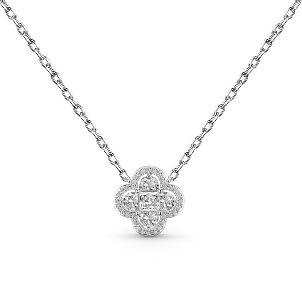 <ORIELL>Spliced Lucky Four-Leaf Clover Versatile Necklace
