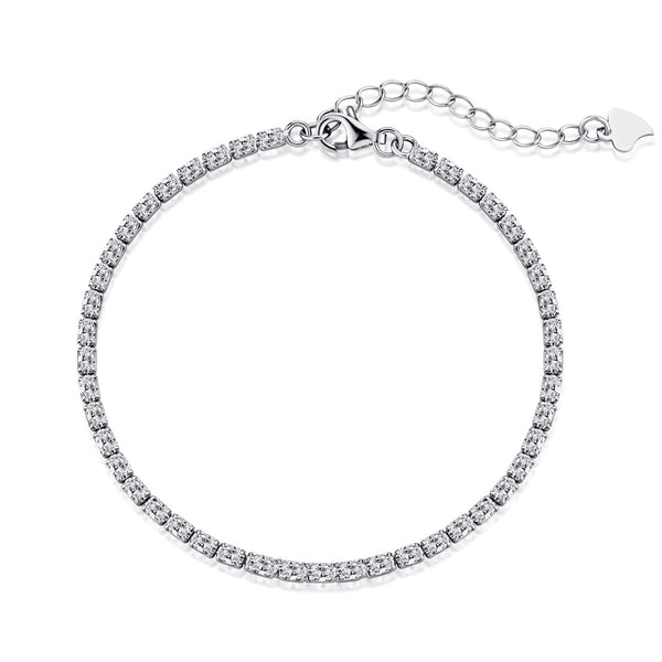 <ORIELL>Elegant Emerald Cut Daily Bracelet
