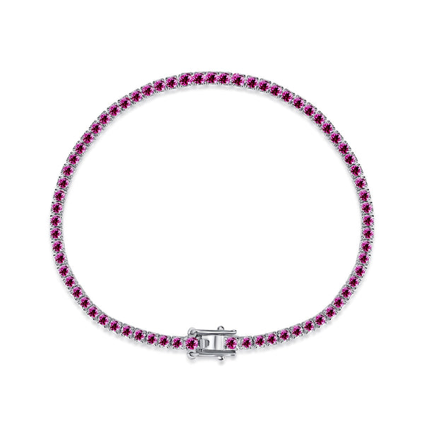 <ORIELL>Dazzling Colorful Round Cut Daily Bracelet
