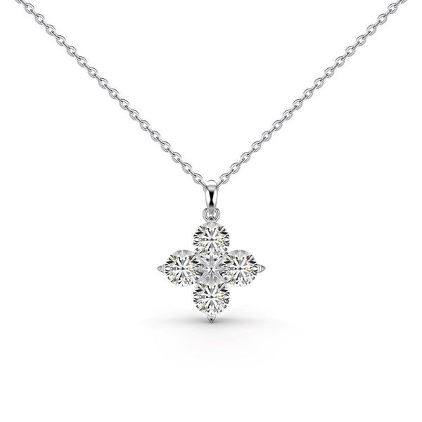 <ORIELL>Four-Leaf Clover And Eight-Pointed Star Necklace