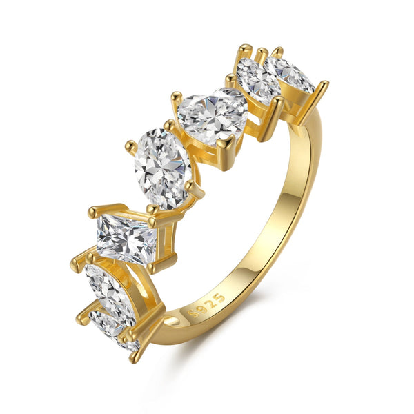 <ORIELL>Delicate Multi Cut Ring