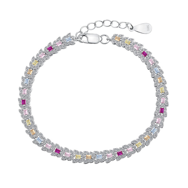 <ORIELL>Delicate Colorful Multi Cut Daily Bracelet