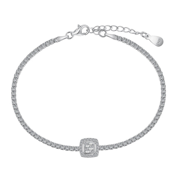 <ORIELL>Luxurious Dazzling Square Shape Banquet Bracelet