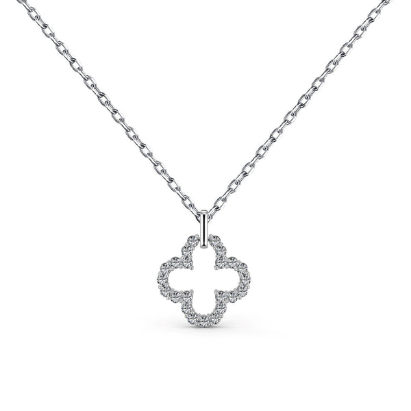 <ORIELL>Four-Leaf Clover Hollow Design Exquisite Necklace