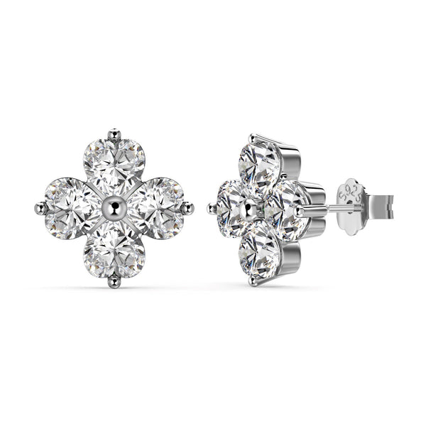 <ORIELL>Four-Leaf Clover Ball Earrings
