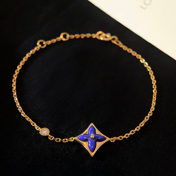 <ORIELL>COLOR STAR PINK GOLD DIAMOND BRACELET