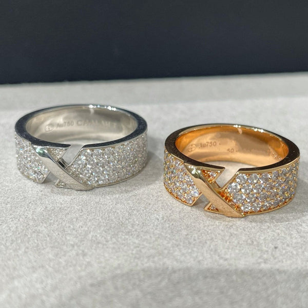 <ORIELL>LIENS EVIDENCE DIAMOND PAVED RING