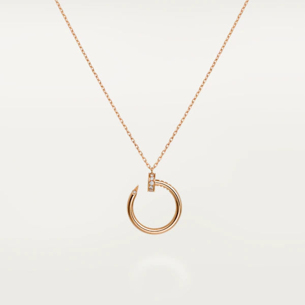 <ORIELL>JUSTE NECKLACE PINK GOLD