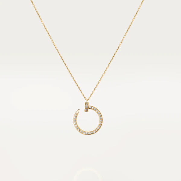 <ORIELL>JUSTE NECKLACE GOLD DIAMONDS