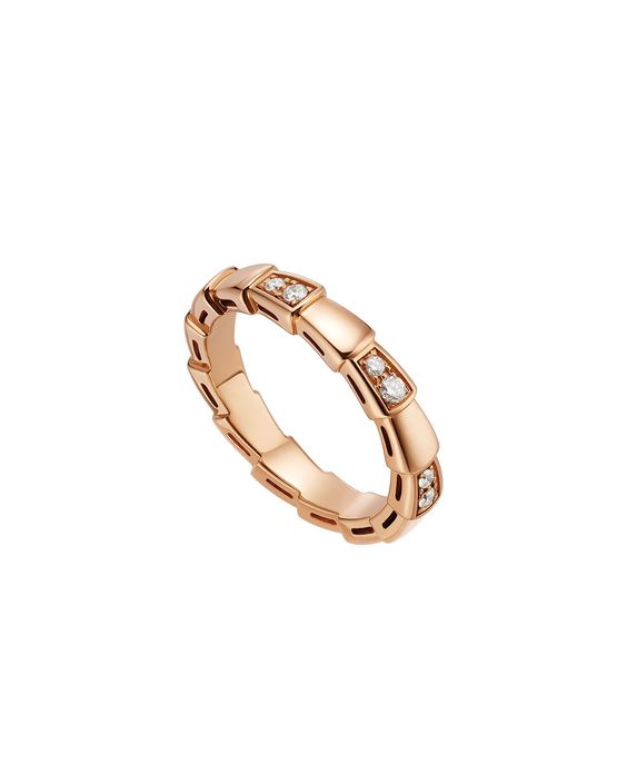 <ORIELL>SERPENTI RING PINK GOLD  3MM