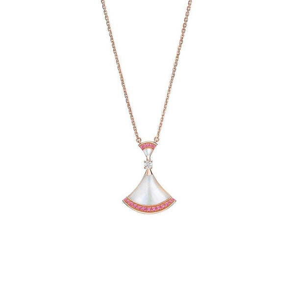 <ORIELL>DREAM NECKLACE MOP PINK DIAMOND