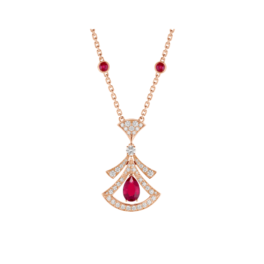 <ORIELL>DREAM NECKLACE CARNELIAN DIAMOND PINK GOLD