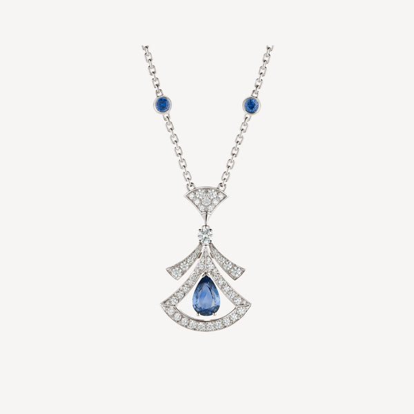 <ORIELL>DREAM NECKLACE AGATE DIAMOND SILVER