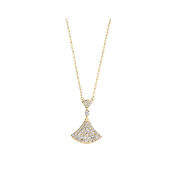 <ORIELL>DREAM NECKLACE GOLD FULL DIAMOND
