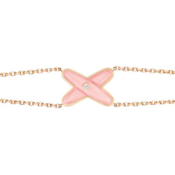 <ORIELL>JEUX BRACELET PINK MOP PINK GOLD 1 DIAMOND