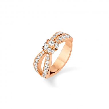 <ORIELL>LIENS ROSE GOLD DIAMOND RING