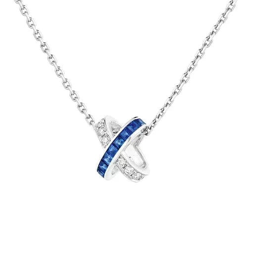 <ORIELL>LIENS DIAMOND SILVER NECKLACE