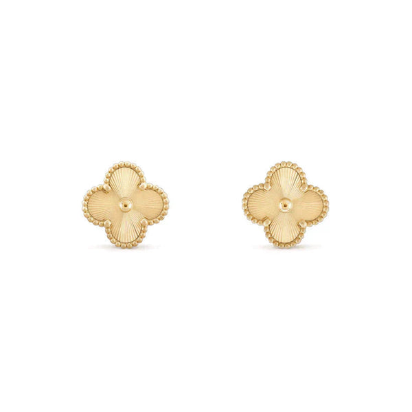 <ORIELL>CLOVER MEDIUM 1 MOTIFS LASER EARRINGS